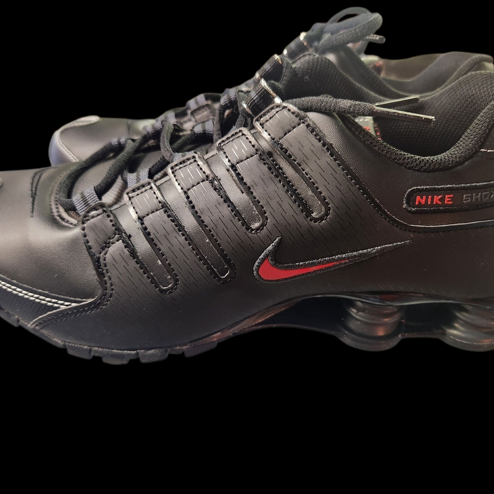 Nike Shox Black and Red Sneakers